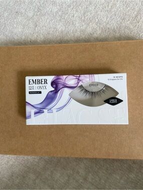 Onyx Lush & Fluffy False Eyelashes - Black